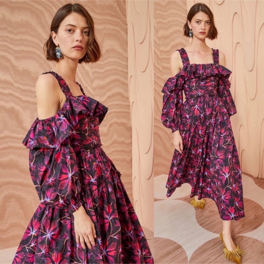 ULLA JOHNSON Caprice Midi dress Sz 12